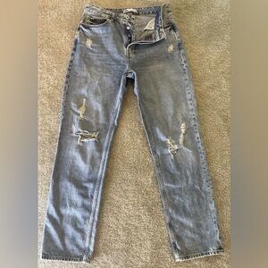 Zara destroyed boyfriend fit denim